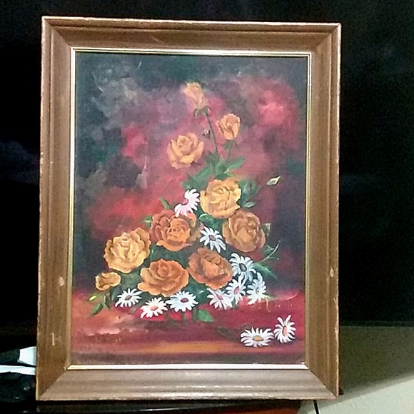 Original sighed Pat Monk vintage oil painting - Picture 1 of 3